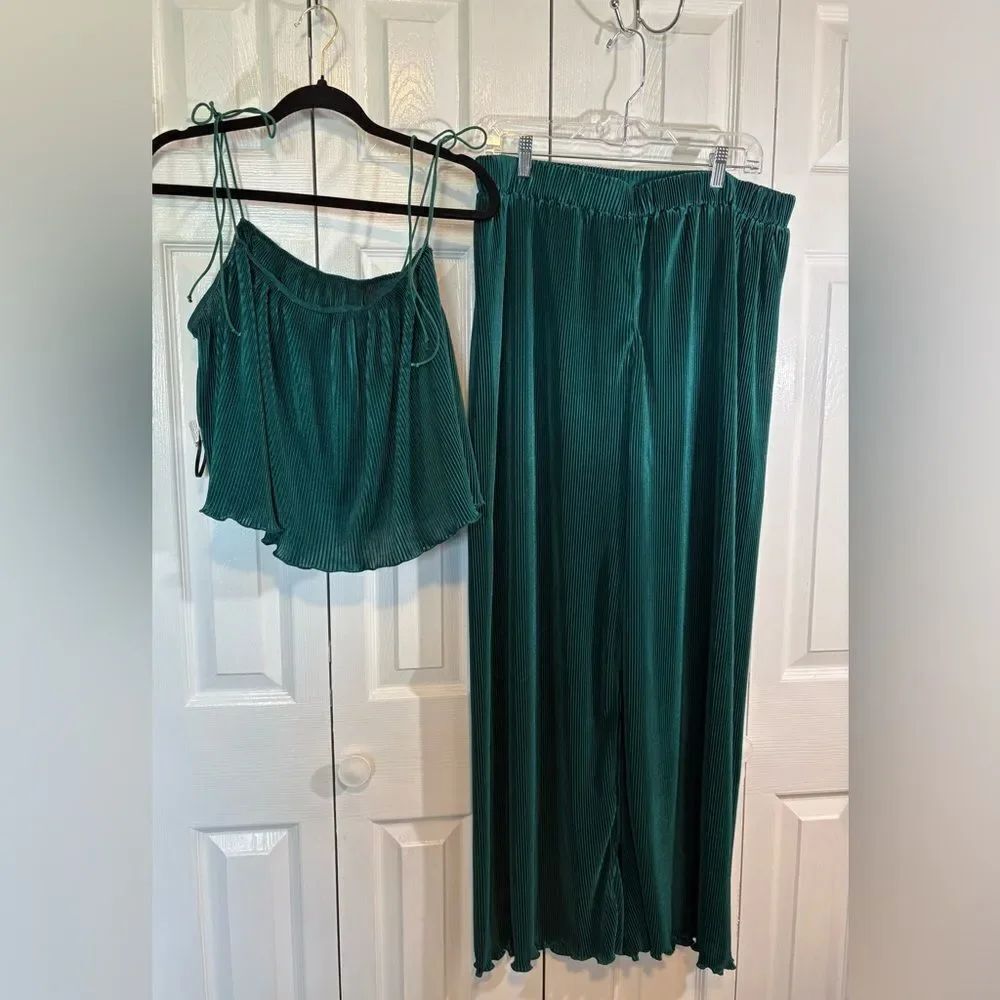 SHEIN Teal 2 piece Pantsuit